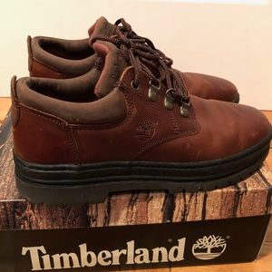 New~ TIMBERLAND Mens Leather Oxford Brown Work / Hiking Shoe 8.5